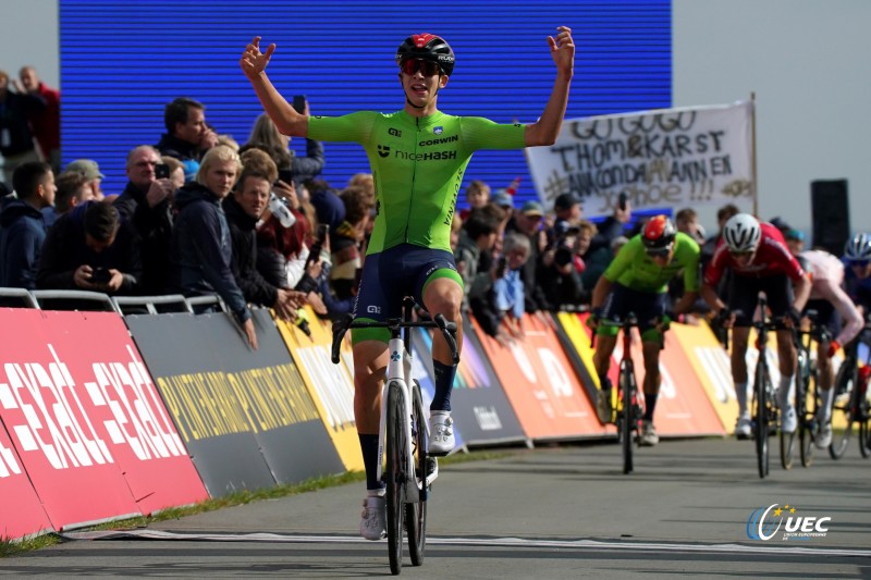 2023 UEC Road European Championships - Drenthe - Junior Men's Road Race - Drijber - Col Du VAM 111 km - 23/09/2023 - Anze Ravbar (Slovenia) - photo Massimo Fulgenzi/SprintCyclingAgency?2023